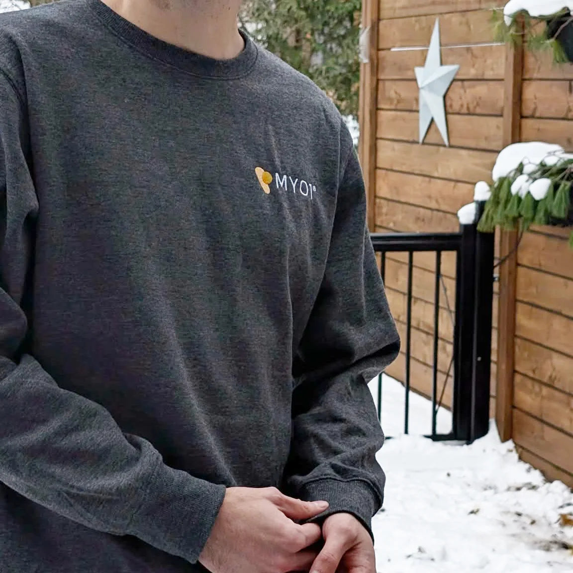 Chandail manche longue «crewneck» personnalisable fait au Québec